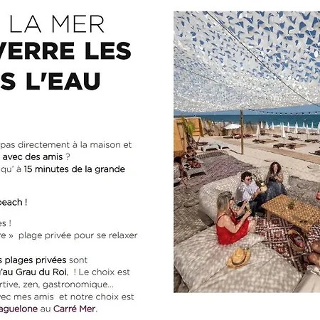 Maison Du Pilou 5 Avec Jardin Entre Plages Et Etangs 펜션 빌레뇌브-레-마그론